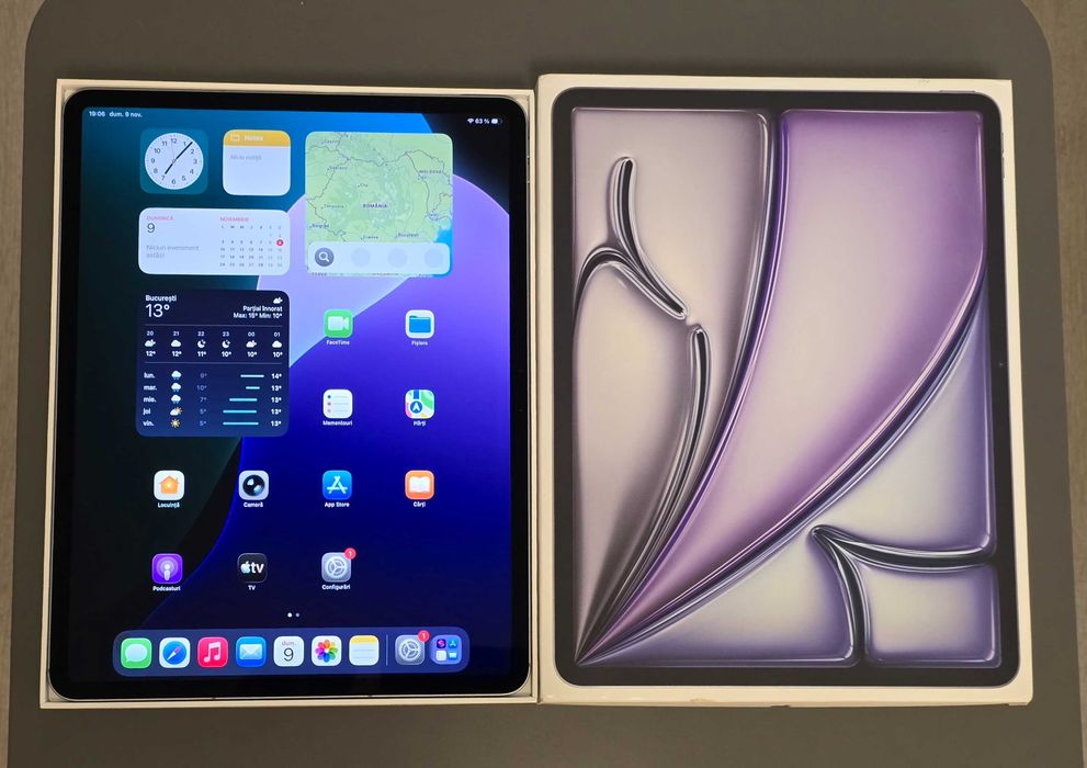 iPad Air 13", M3 (2025), 256GB, Wi-Fi + Cellular, Space Grey, nou