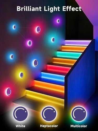 Нови Цветни RGB лампи за парти гейминг и декорация управление през app