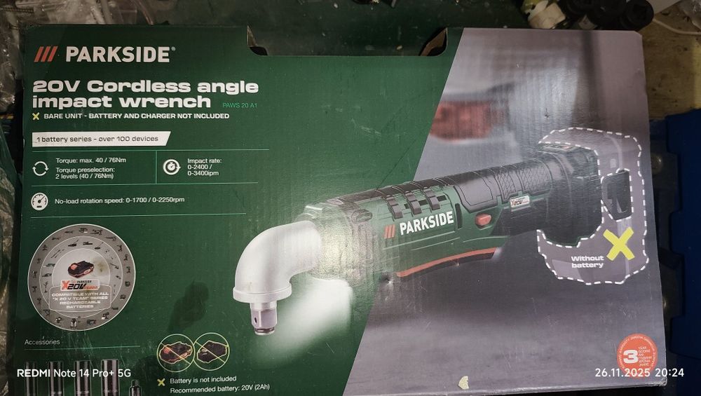 Акумулаторна трисчотка Parkside