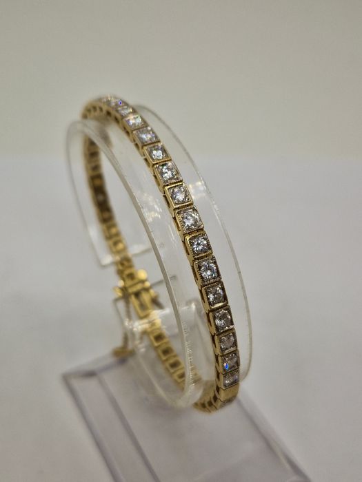 Brățară aur 14k cu Diamante naturale