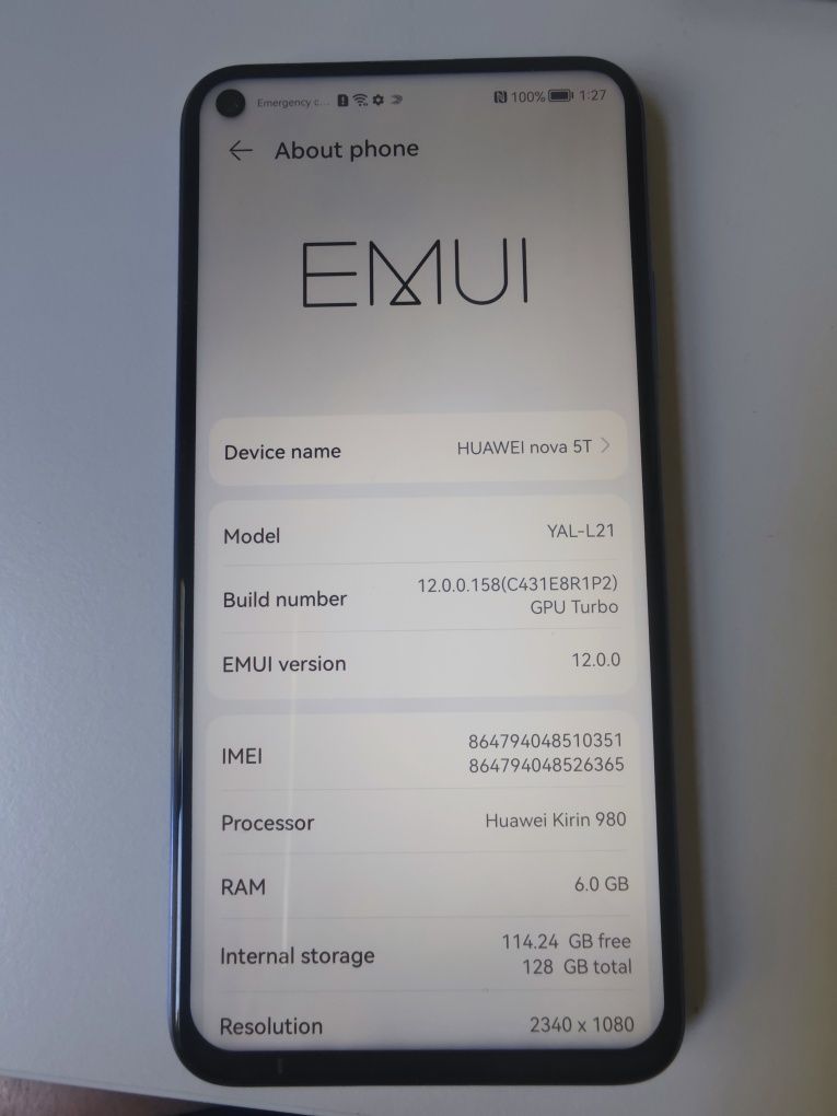Смартфон Huawei Nova 5T