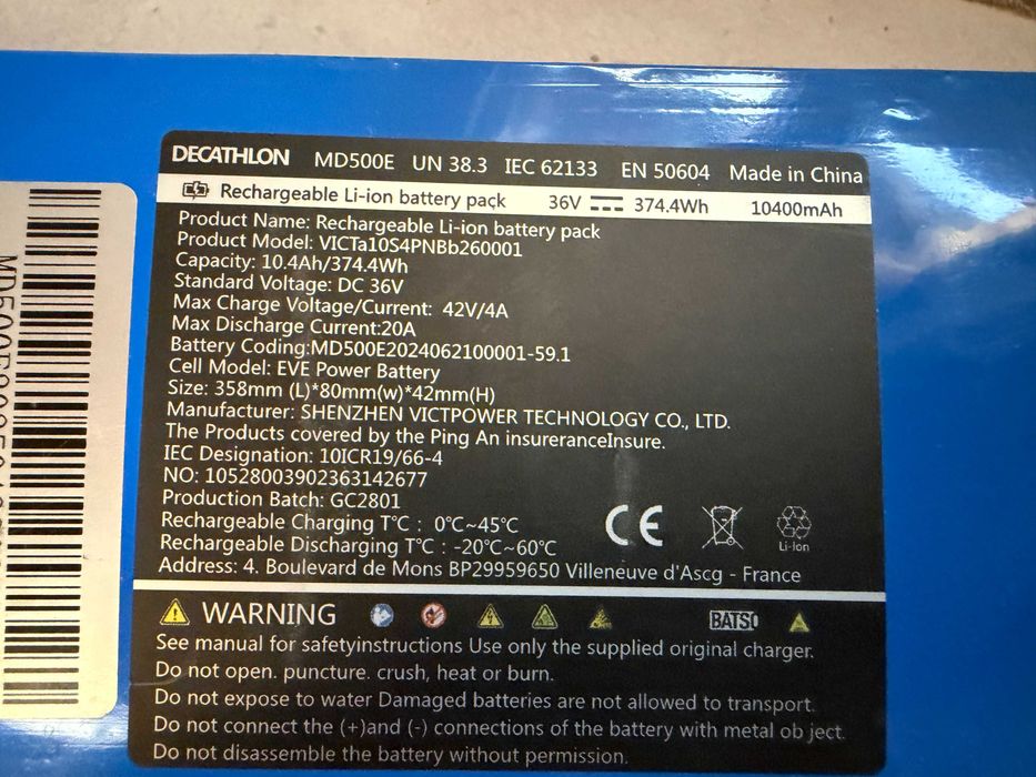 Baterie 36V trotineta plus Baterie Xiaomi Pro