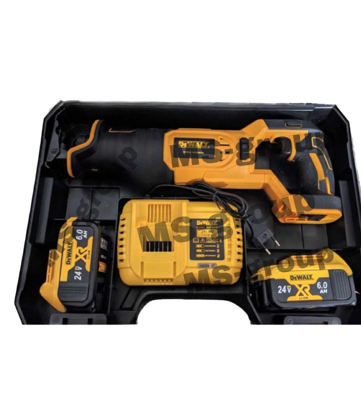 Акумулаторен Саблен Трион DeWALT 24V 6Ah Прав Трион Девалт TSTAK куфар