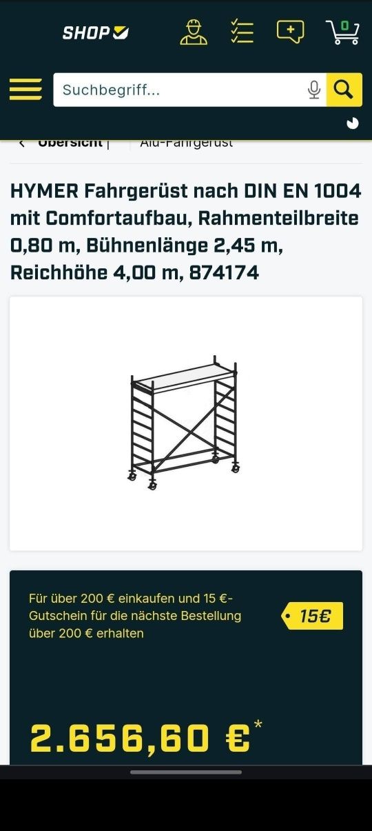 Schela Profesionala de Aluminiu HYMER