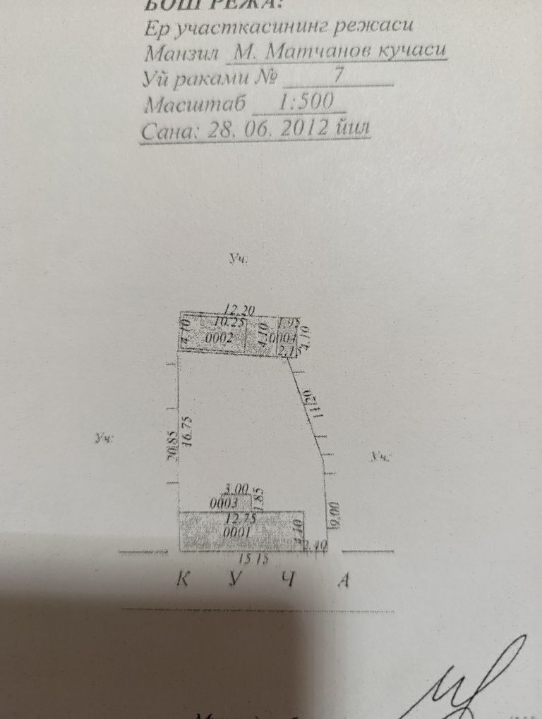 Uchaska sotiladi  3.3 sotix