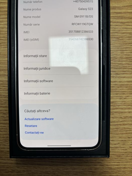 Vand Samsung Galaxy S23 256 Gb Fullbox impecabil