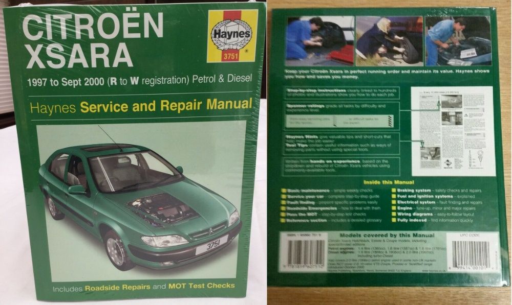 Manual auto Haynes Citroen C1, C2, C5; Citroen Saxo; Xsara Picasso