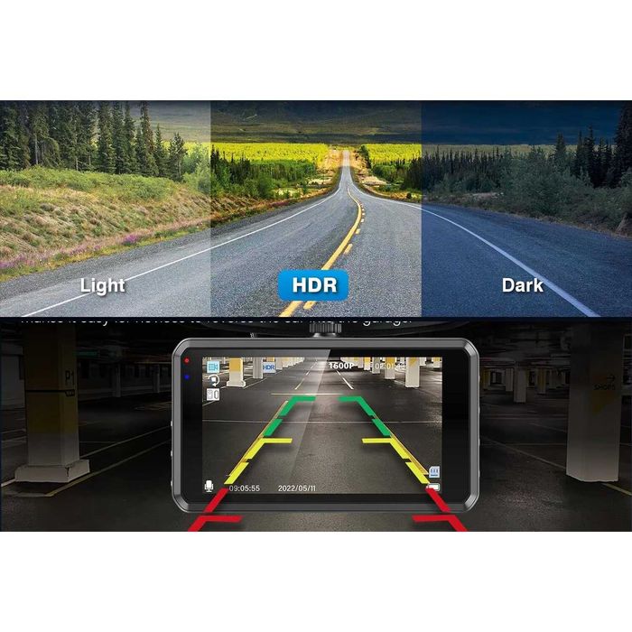 Camera auto Miden S7, 2.5K, fata si spate, 64GB, Full HD, 3.2 inch