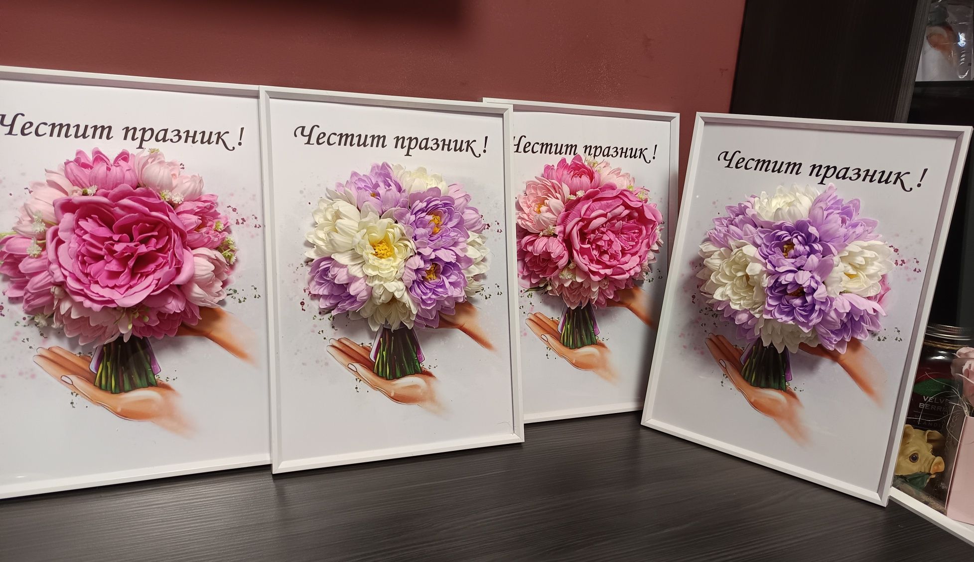3д рамка с цветя