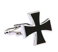 Butoni Camasa Model Crucea Malteza/Crucea de fier-negru