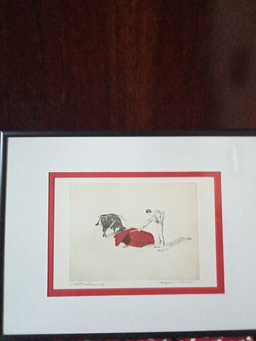 Tablou înrămat, Corida