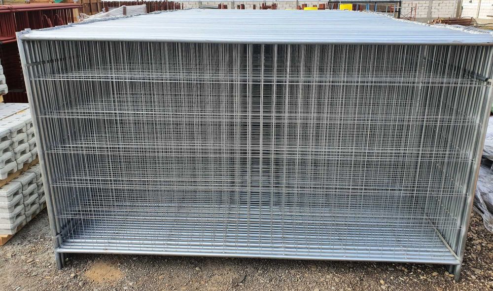 Gard mobil santier, garduri provizorii delimitare 350 cm x 200 cm