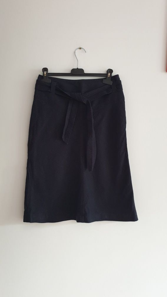 Fusta Marks&Spencer S, material in, culoare bleumarin