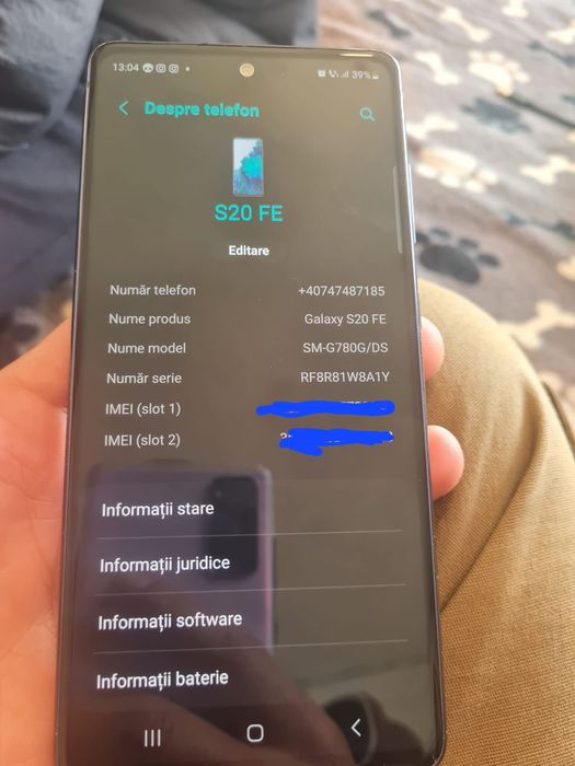 Samsung S20FE Stare perfecta