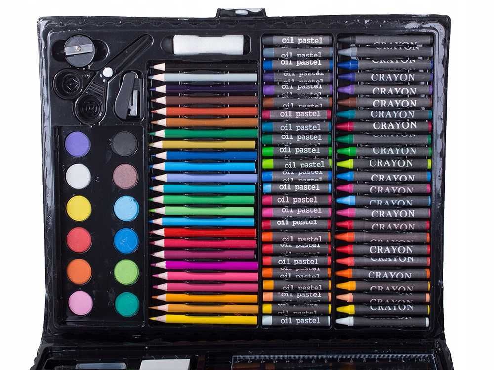 Set de desen si pictura complet 150 piese pentru copii in cutie