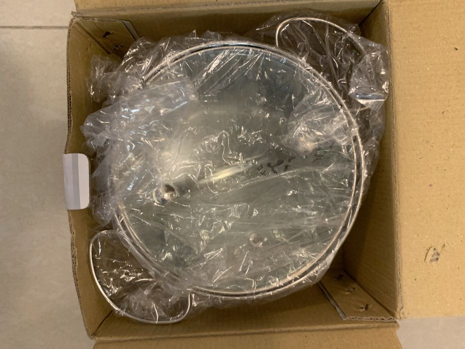 Oala inox 7,5l si 2,5L, capac sticla