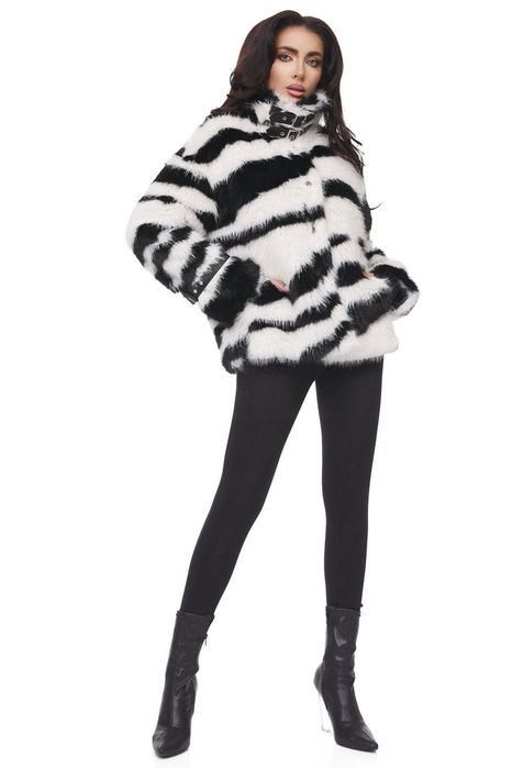 Haina de blana alb negru Bogas, M, L