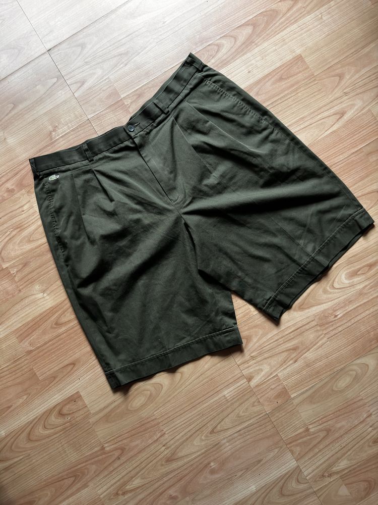 Shorts pantaloni scurti pants sweats Lacoste vintage bumbac verzi