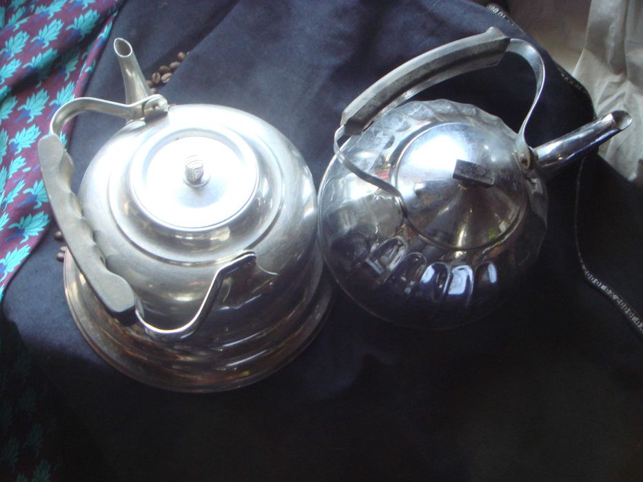 Чайник старинный. Красный выборжец. 2,5л. Латунь. Колокол. СССР 1950