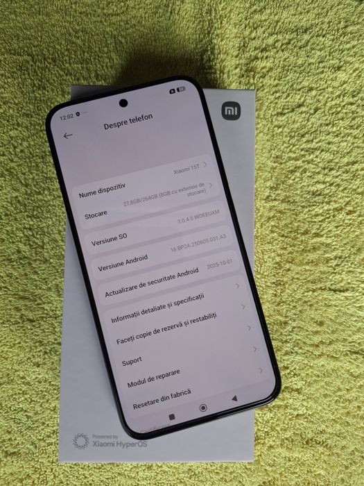 Vând/Schimb Xiaomi 15T 5g Garanție Emag Ca Nou Dual Sim Fulbox Liber