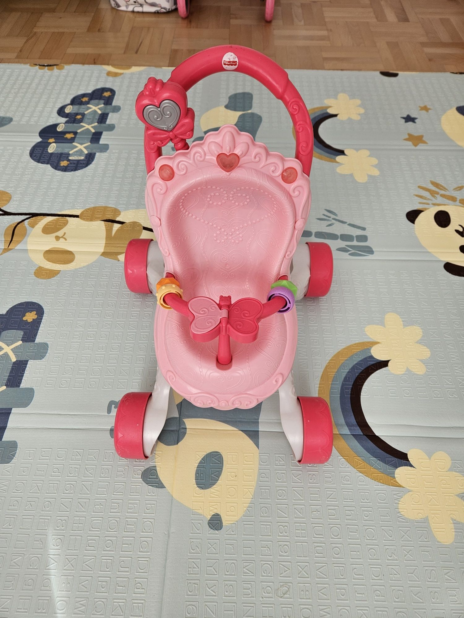 Детска бебешка количка и проходилка Fisher price