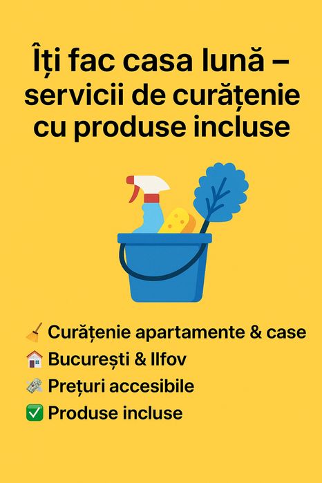 Servicii de curățenie – București & Ilfov