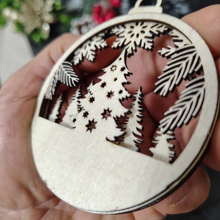3D лазерно рязана  Коледна украса