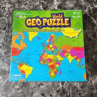 Пъзел географска карта на света World Geo Puzzle Нов!