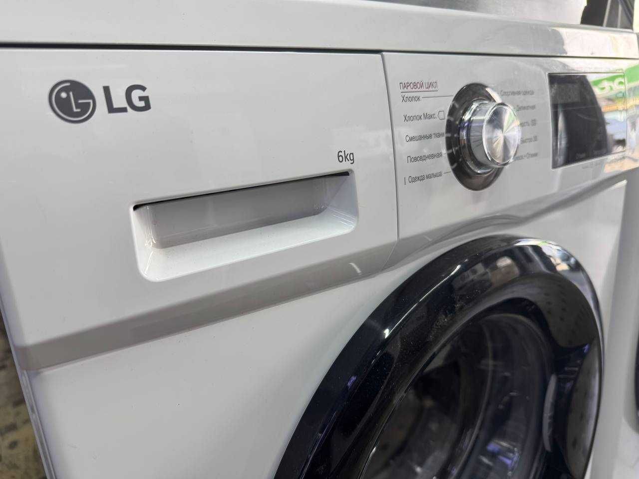 Стиральная машина LG 6кг F2J3NS8W DD Inverter Steam 6 Motion