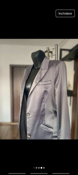 Sacou cu efect satinat