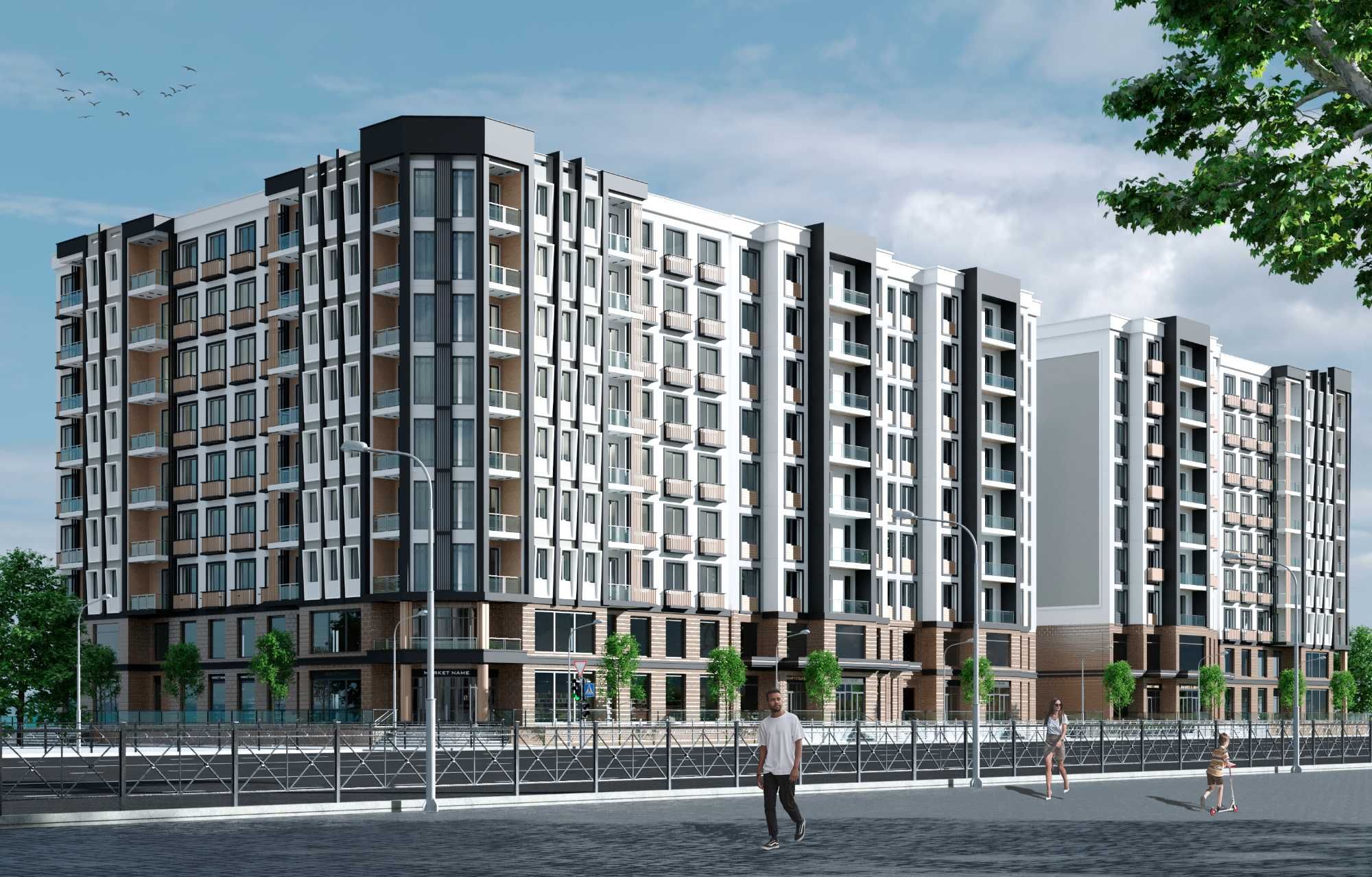 Xonadonlar foizsiz bo'lib to'lashga Nurafshon city