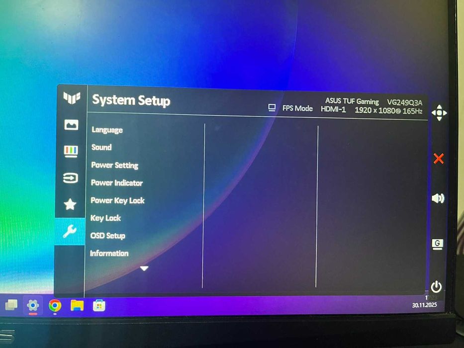 TUF Gaming VG249Q3A – 24” геймърски монитор с 180 Hz