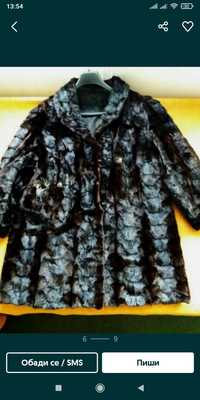 Палто от естесвен косъм на бобър