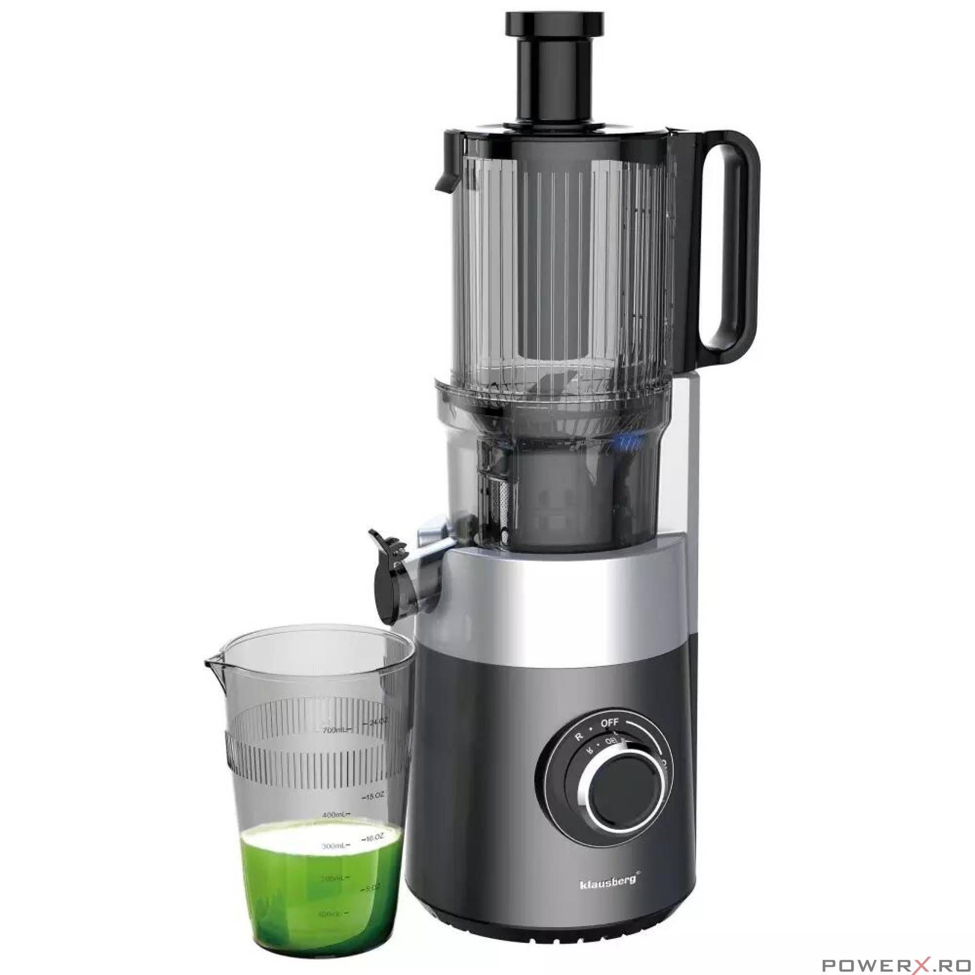 Storcator vertical pentru fructe si legume, putere 180 W, gri,