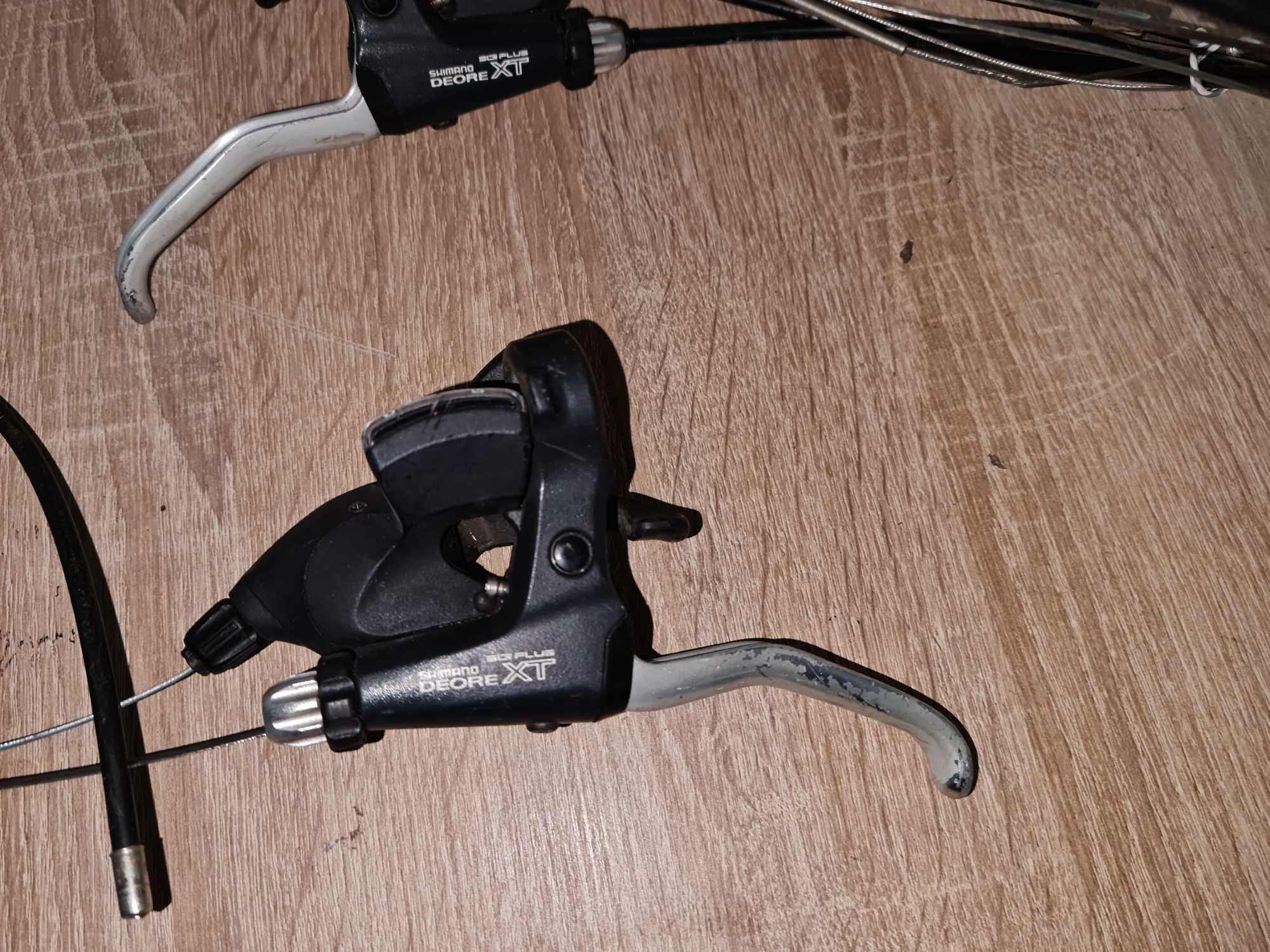 manete frana+schimbatoare shimano deore xt slr plus frane 3x8