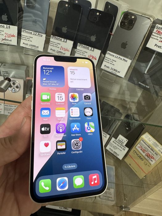 iPhone 13, 128GB, 5G, white, Impecabil/CA NOU, Bateria 99%