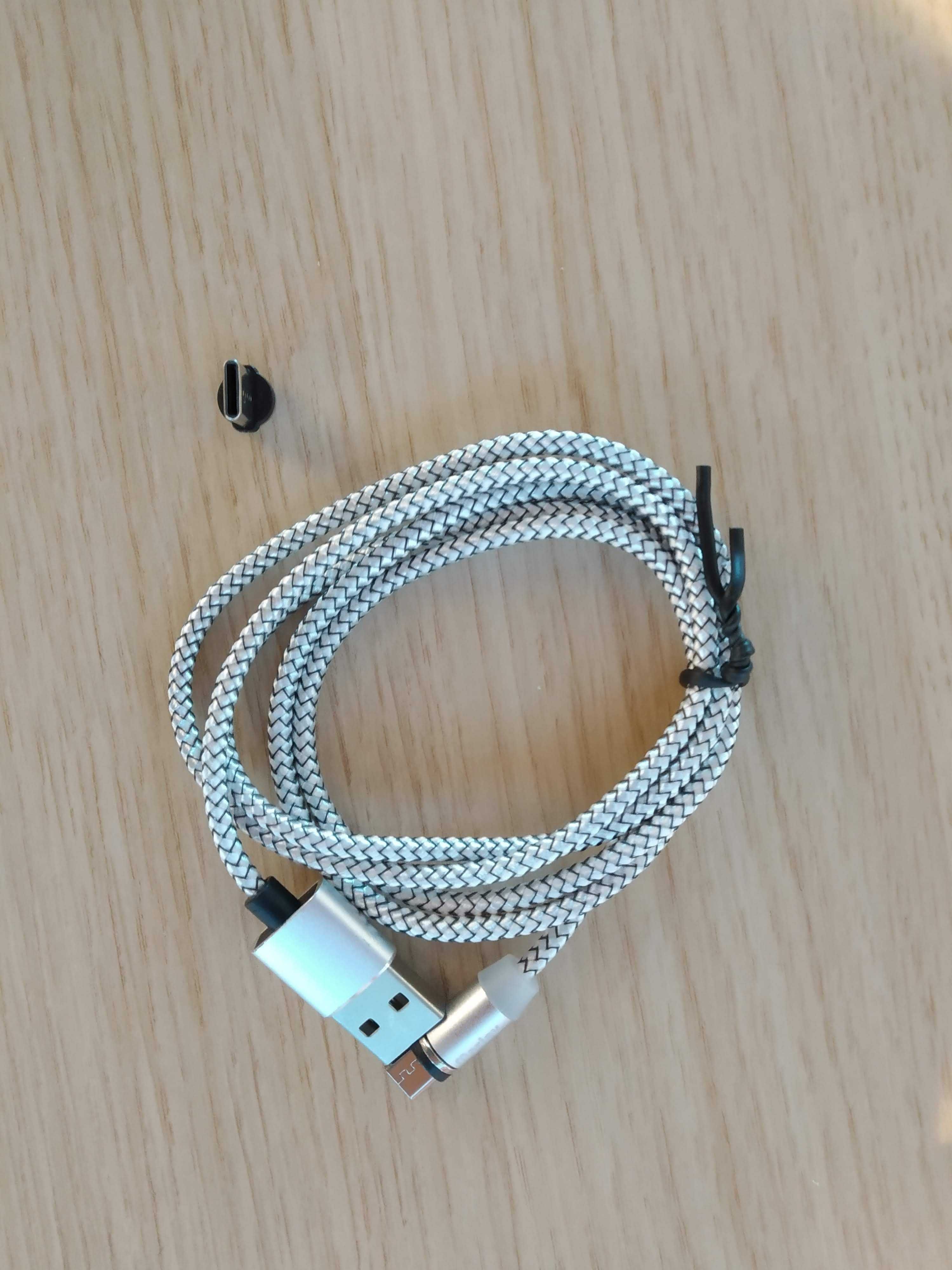 Магнитен кабел за зареждане micro USB и Type C