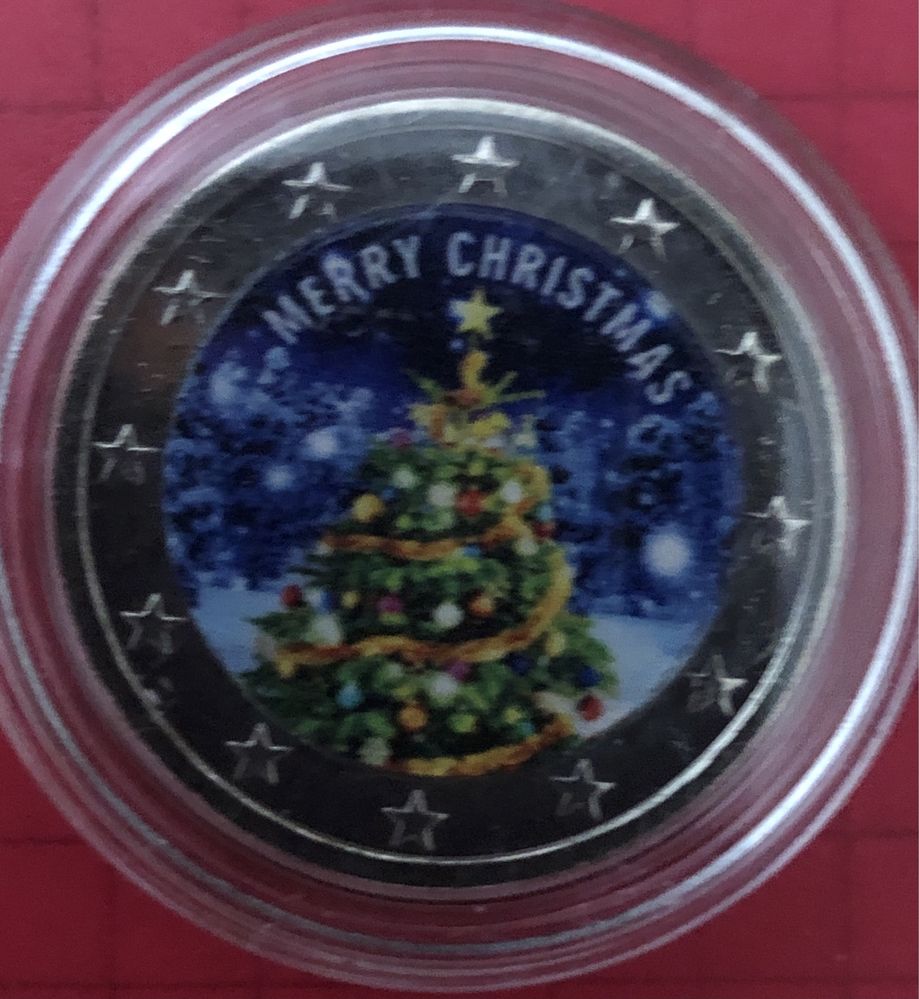 Монета 2 евро, посвященная Рождеству