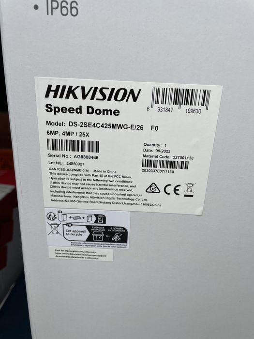 Speed Dome hikvision TandemVu 6+4MP 25X ColorVu Panoramic & PTZ