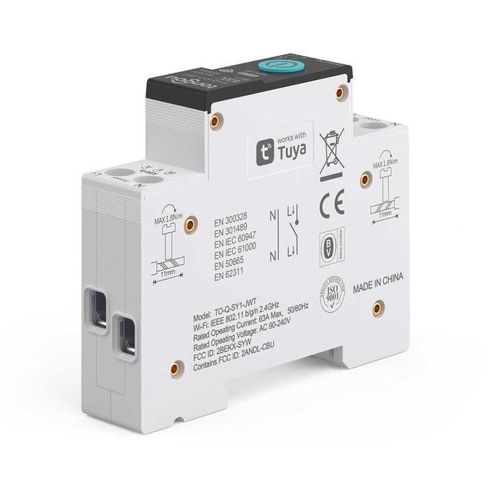 Siguranta Smart 63A, WiFI+APP, Contor Cons+Voltaj, REDUS de la 225RON