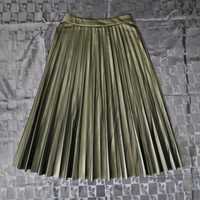 Нова дълга плисирана кожена пола "Amisu" "Амису"  S-M размер 38 номер