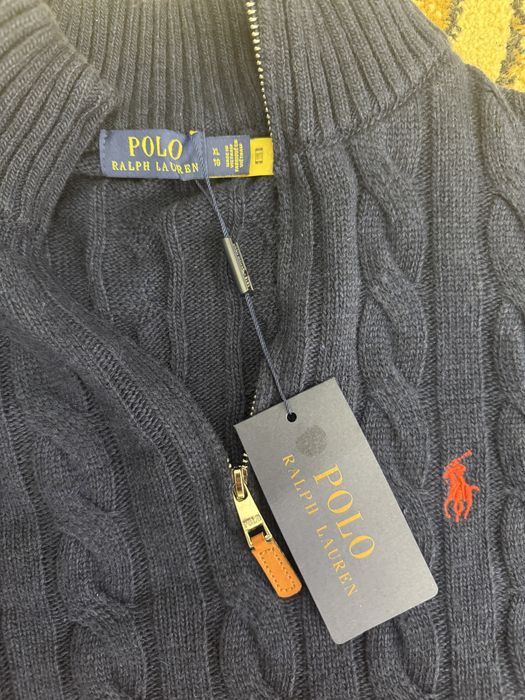 Pulover polo half-zip up