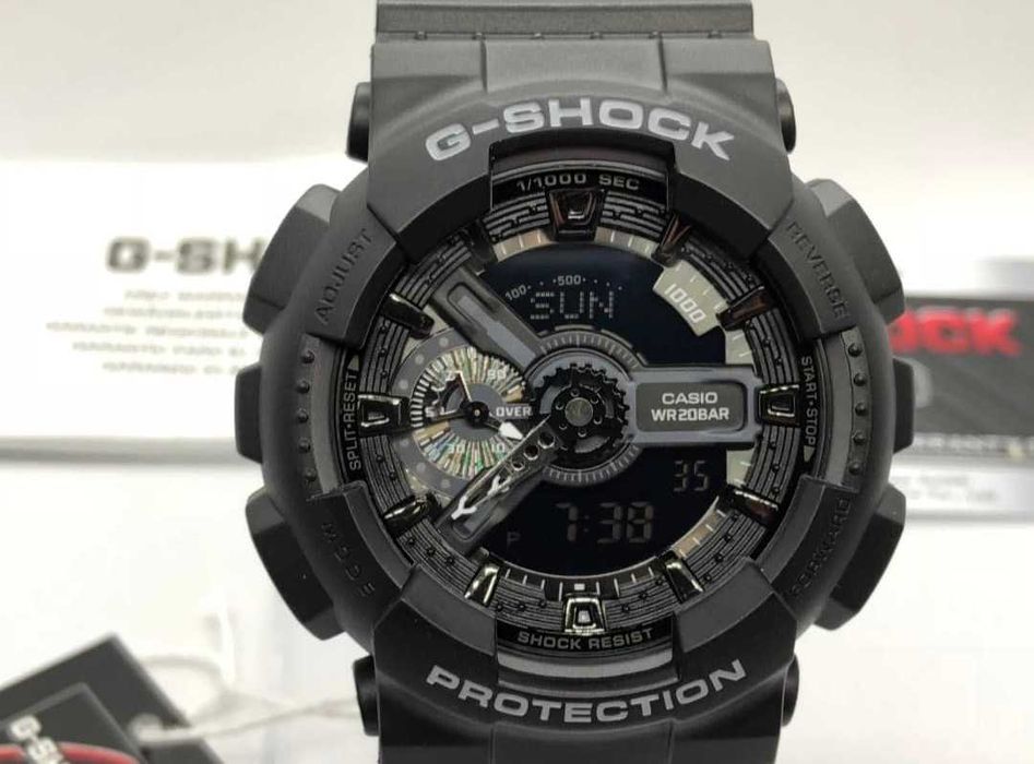 Ceas Sport Casio G-Shock GA-110 SL Black – Nou, Garanție 2 Ani