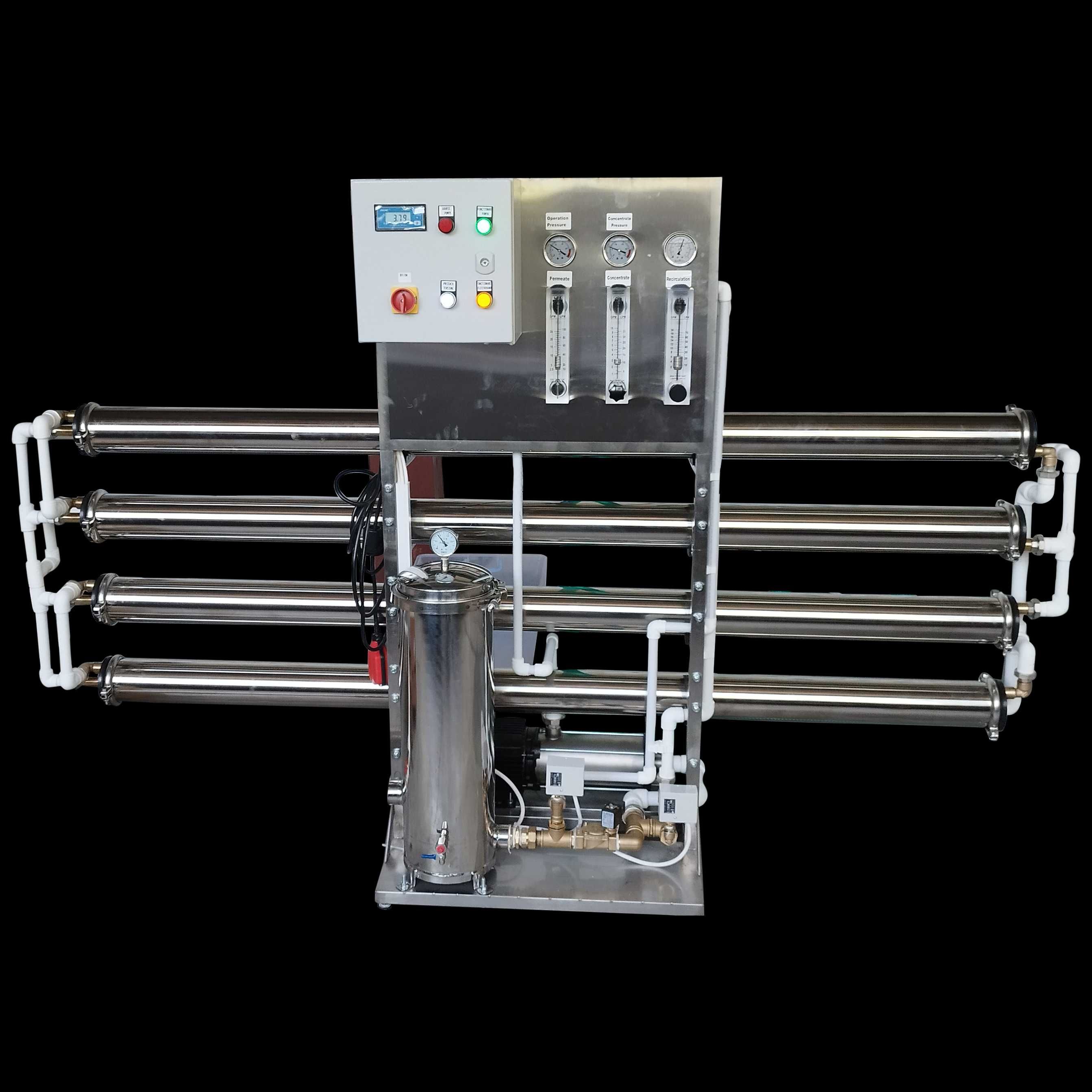 Индустриална система за обратна осмоза 2000 литра на час