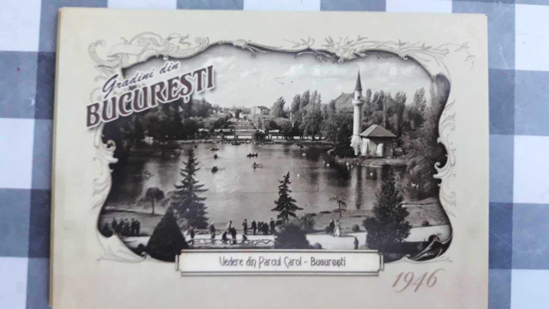 Carti postale noi cu poze vechi din parcuri, Bucurestiul de altadata.