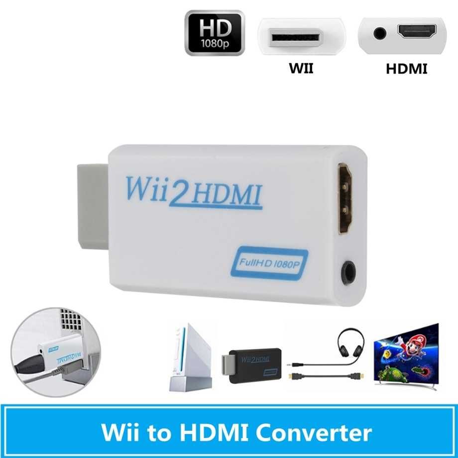 НОВ Wii2HDMI : Wii към HDMI + 3.5мм адаптер