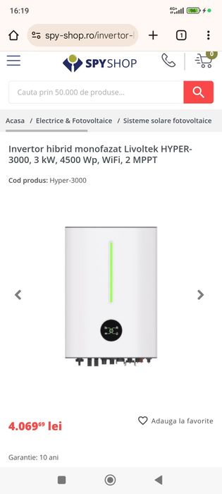 De vânzare invertor monofazat 3 kw