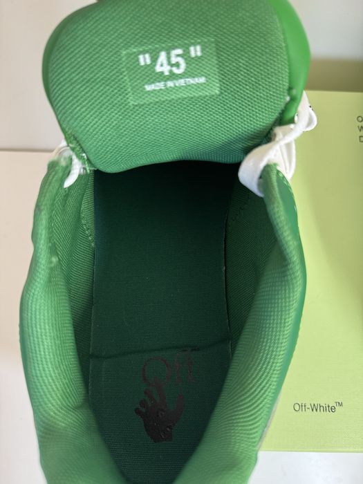 Adidasi Off-White Out Of Office white green Lace-Up Sneakers