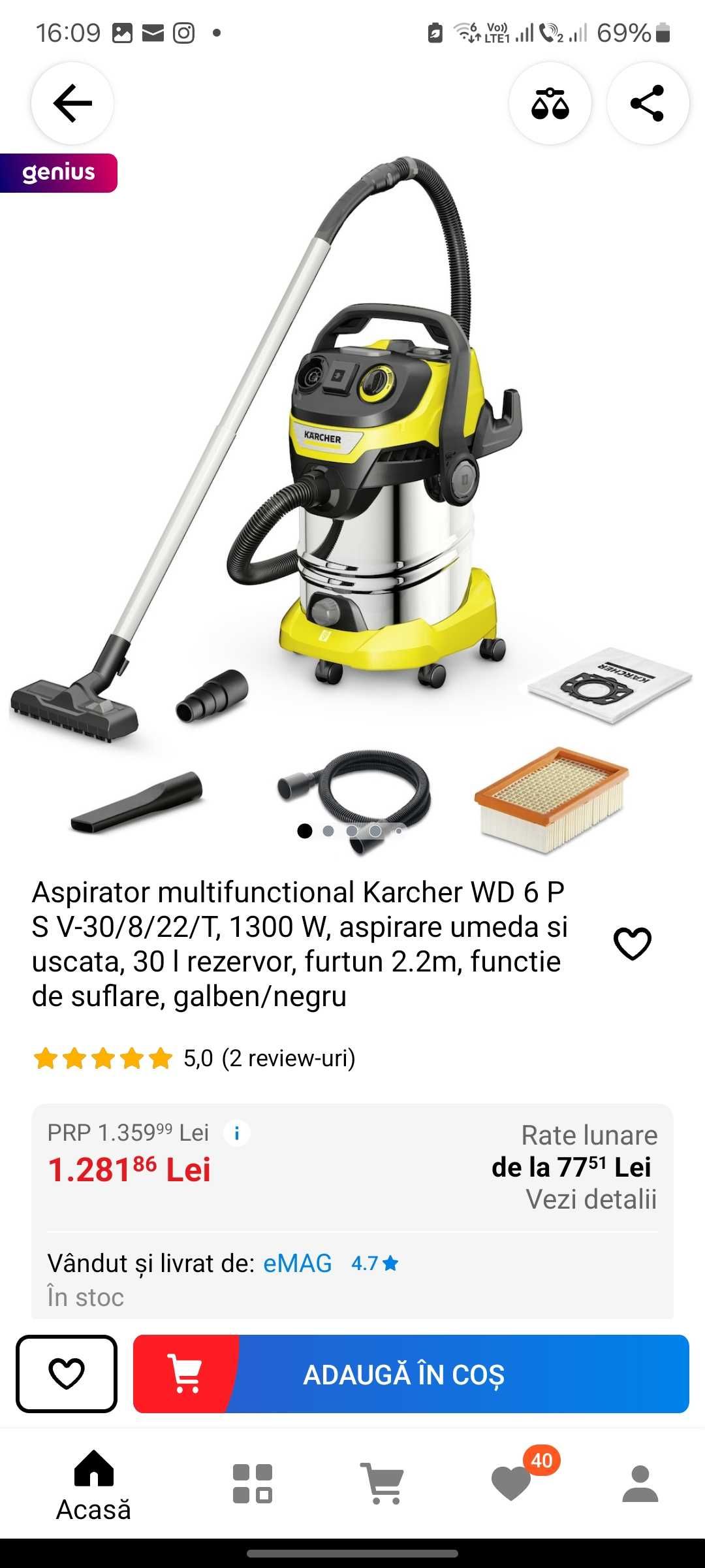 Aspirator kartcher wd6 premium p