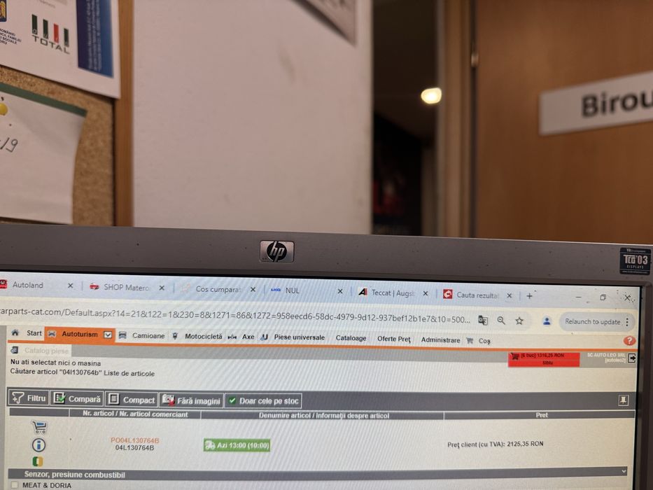 Regulator presiune rampă Audi A6 C8, nou OEM original